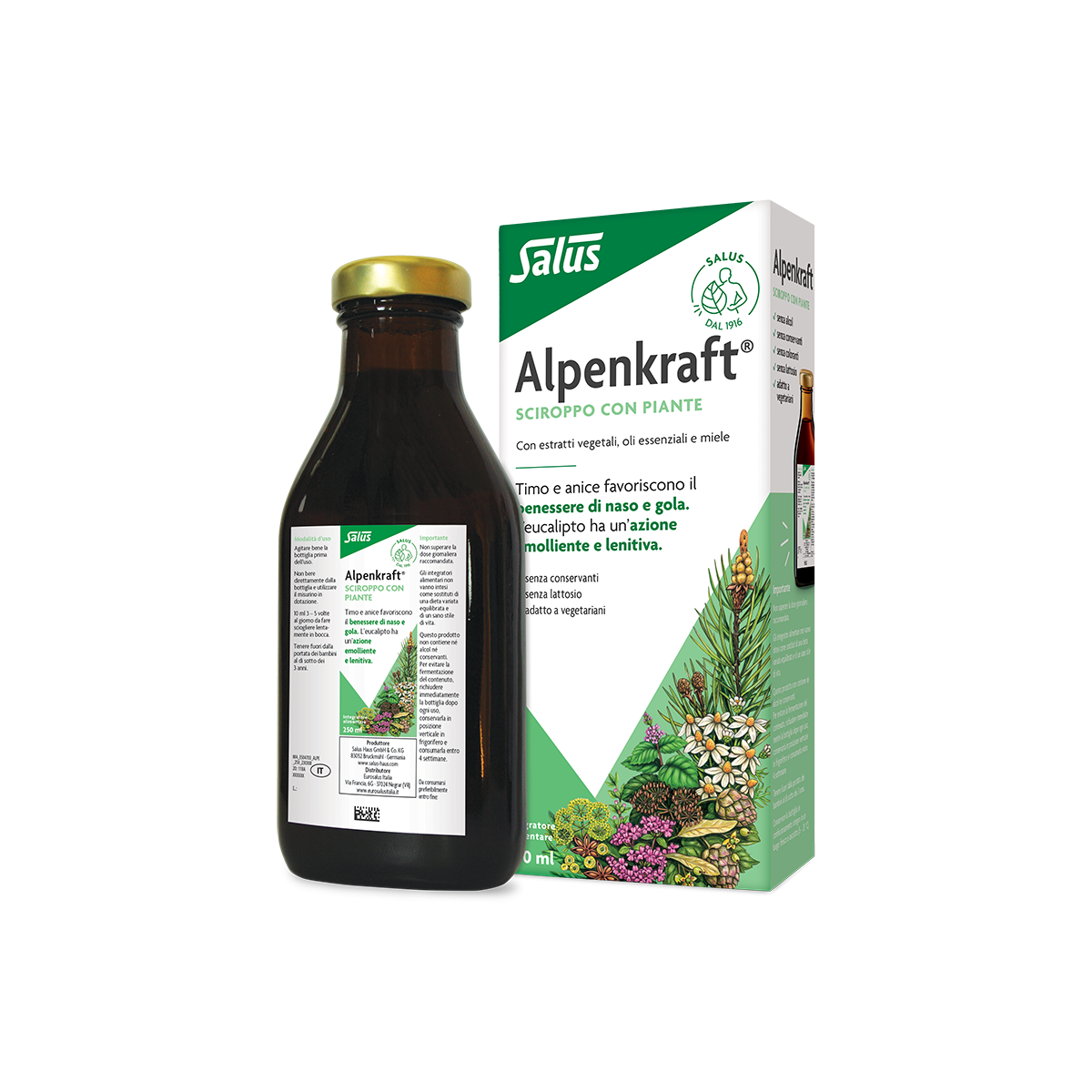 ALPENKRAFT integratore alimentare per  VIE RESPIRATORIE e DIFESE IMMUNITARIE