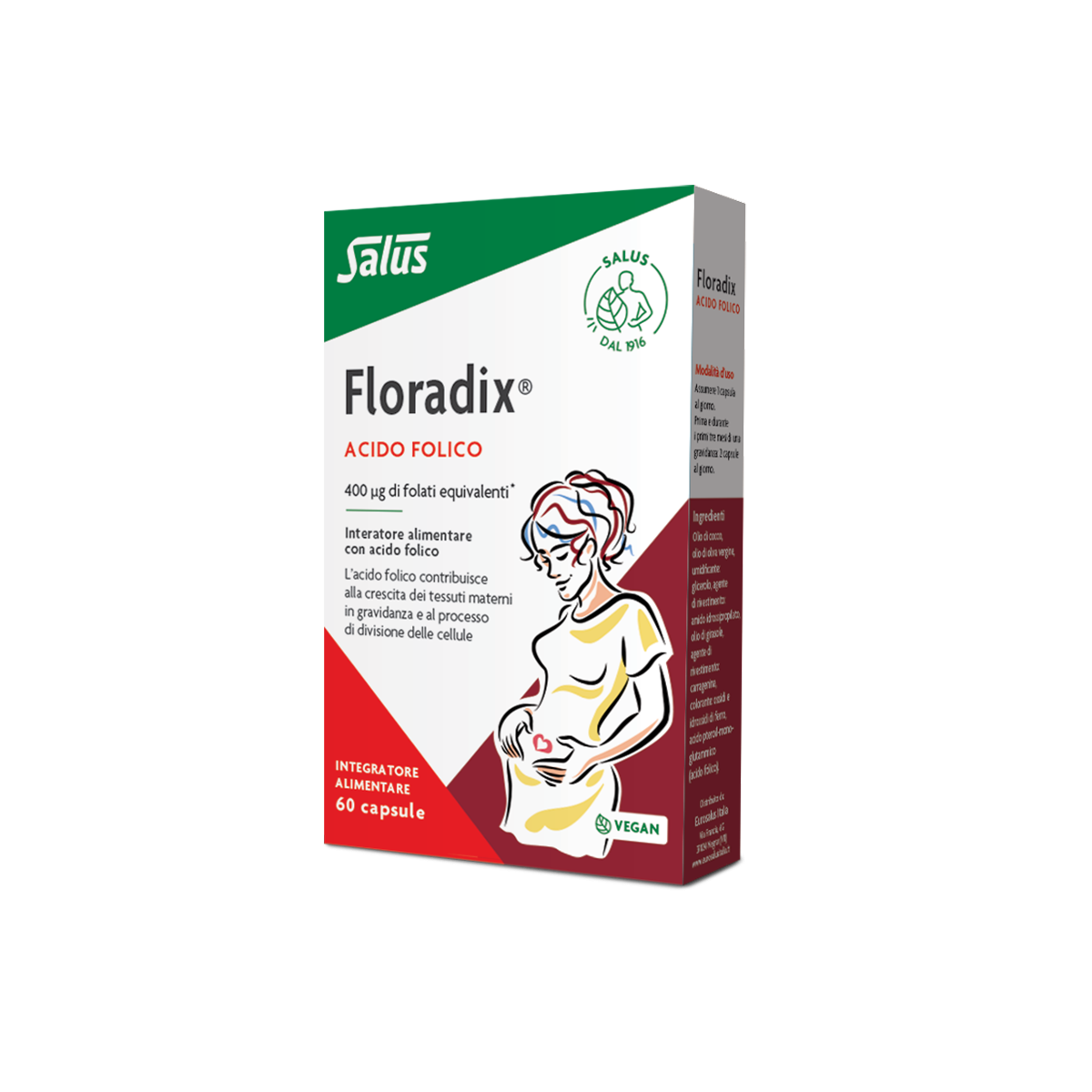 FLORADIX® Acido Folico - Capsule integratore alimentare per  CARENZA DI FERRO