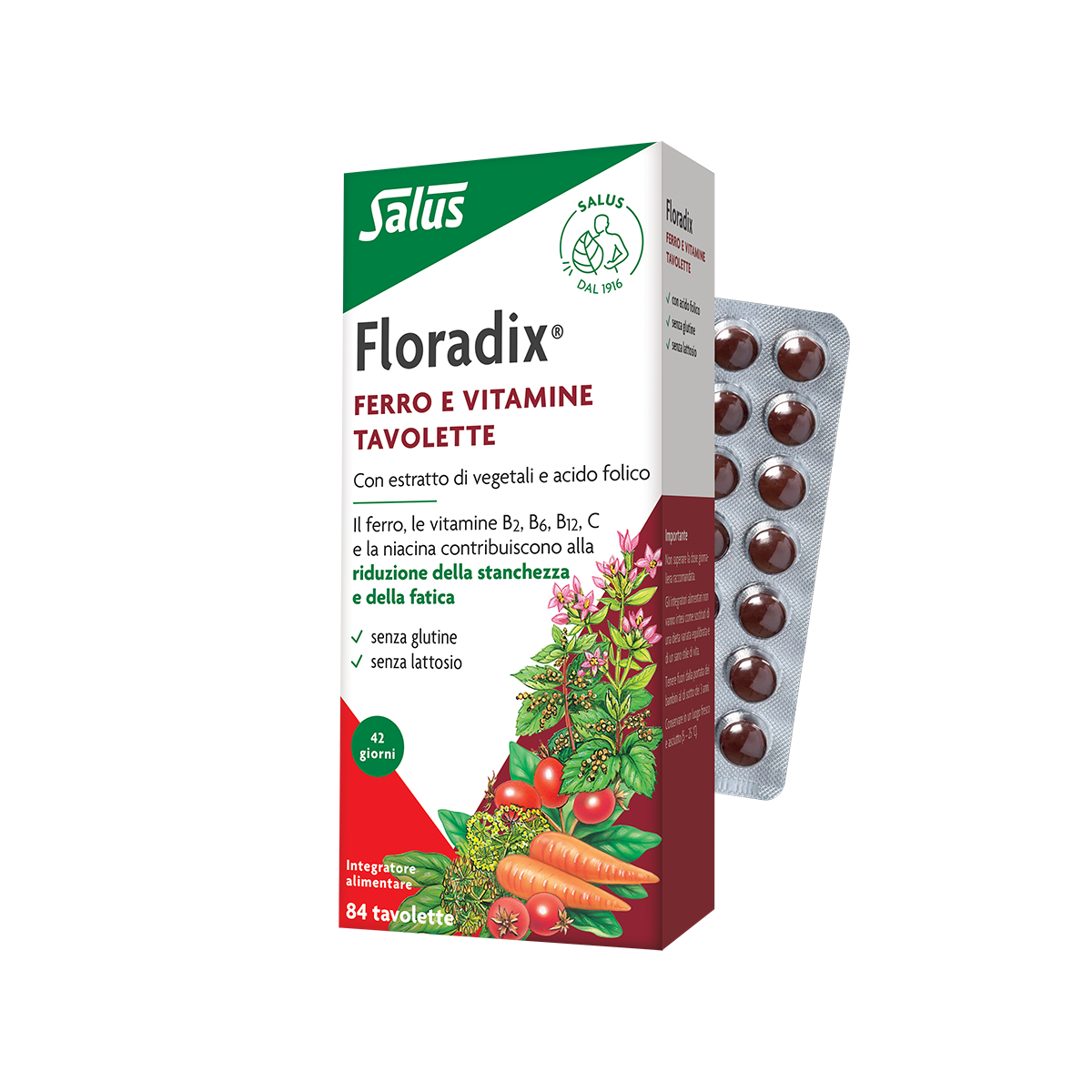 FLORADIX ® tavolette integratore alimentare per  INTEGRA IL FERRO