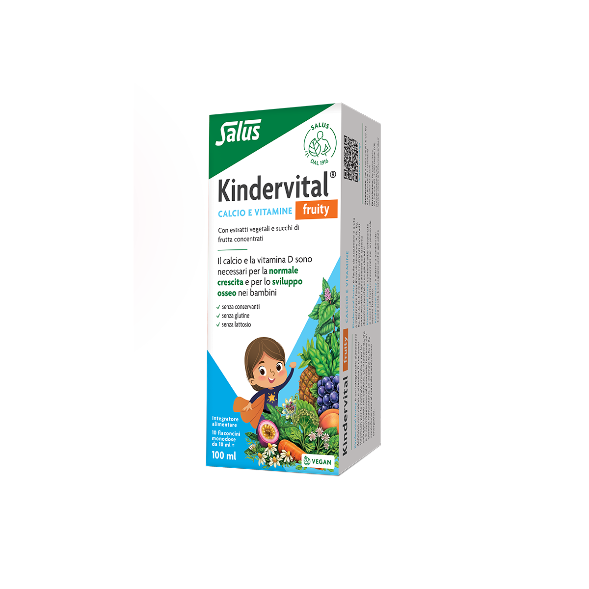 KINDERVITAL® Fruity 100 ml integratore alimentare per  JUNIOR