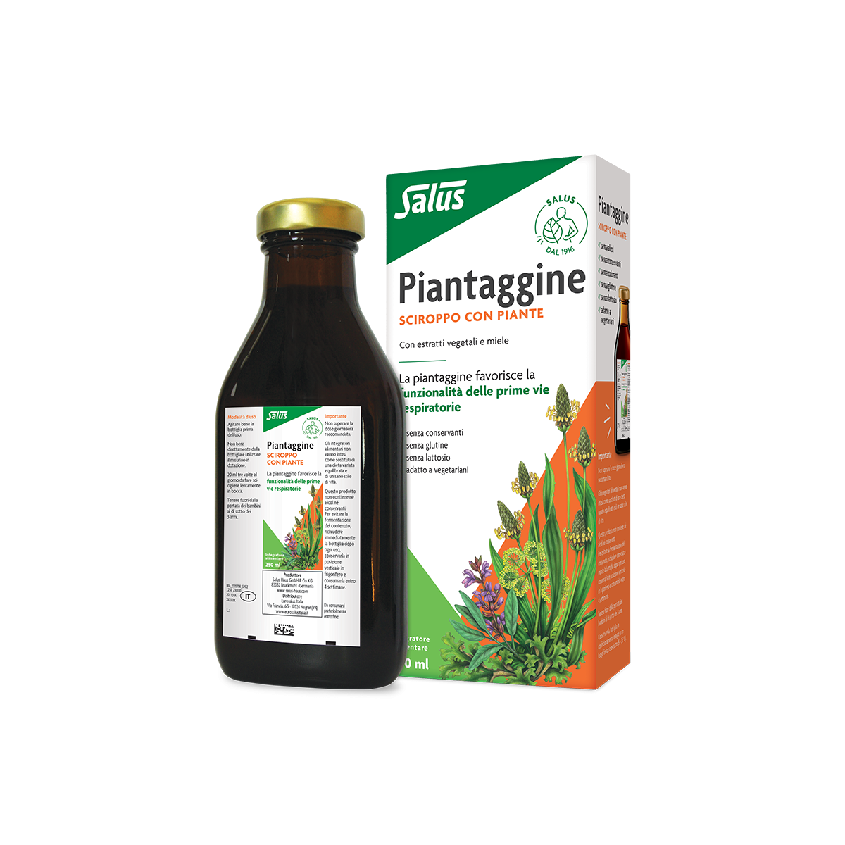 PIANTAGGINE integratore alimentare per  VIE RESPIRATORIE e DIFESE IMMUNITARIE