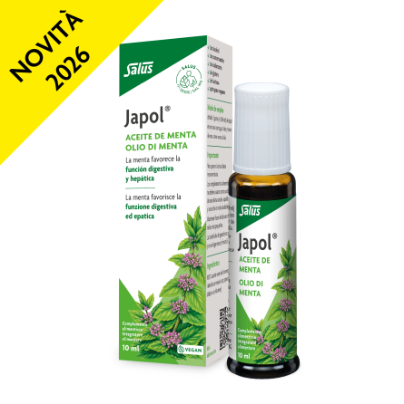 JAPOL - olio essenziale di menta per digestione e vie respiratorie